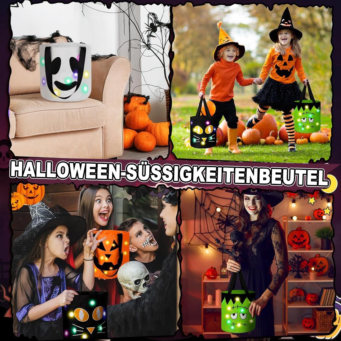 🔥Heißer Verkauf - 49% Rabatt 🎃Halloween-Süßigkeiteneimer-Set
