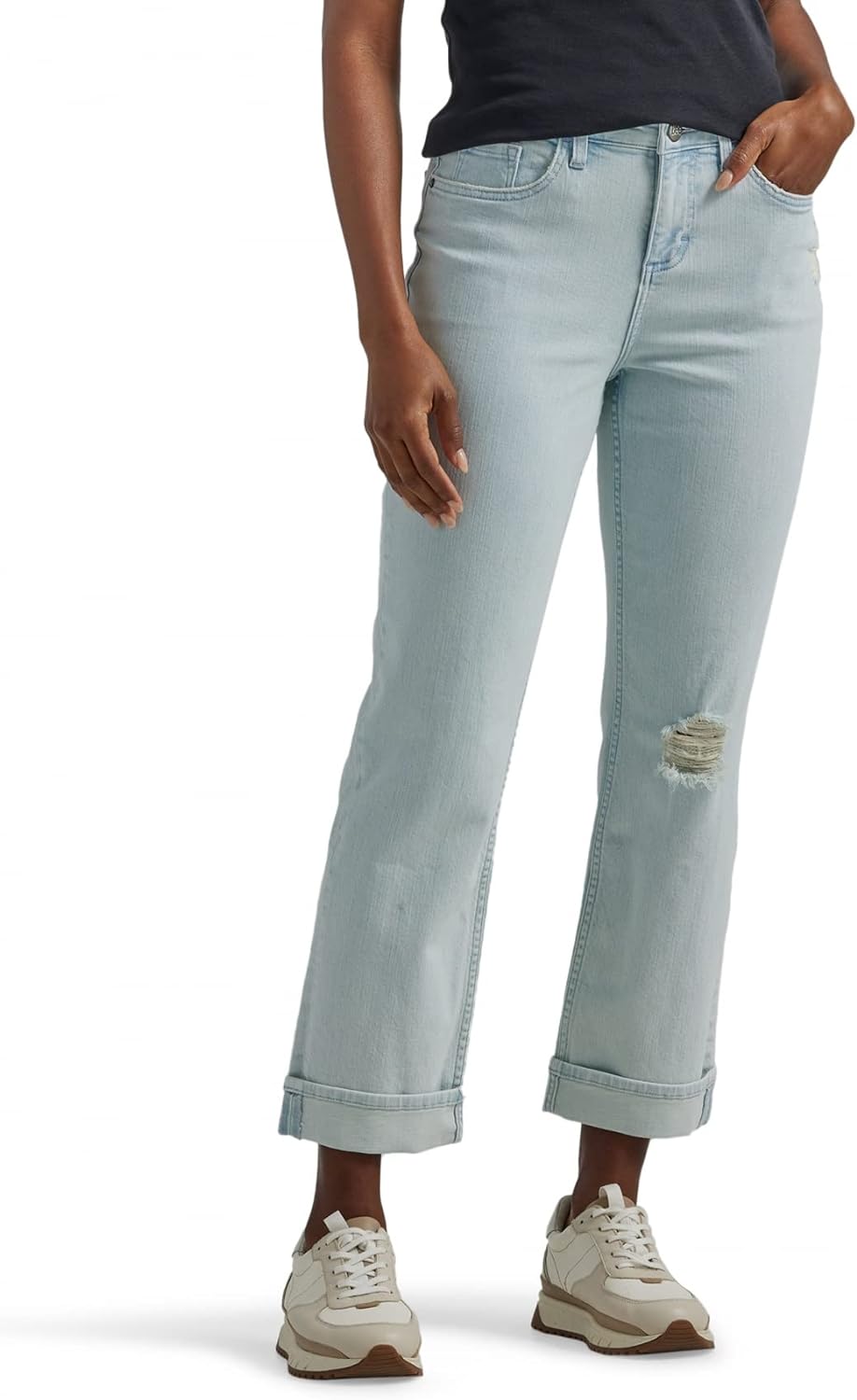 Lee Women's Mid Rise Boyfriend Jean