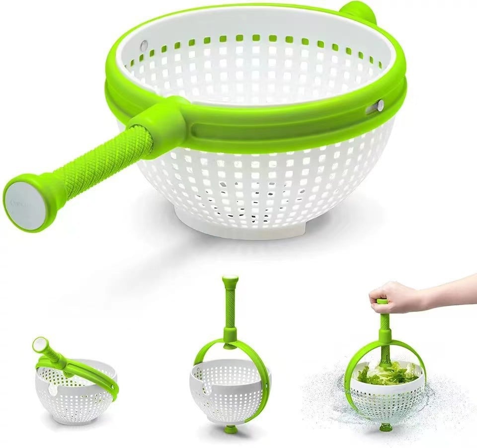 🥦Vegetable Salad Rotating Draining Basket - Buy 2 Free Shipping