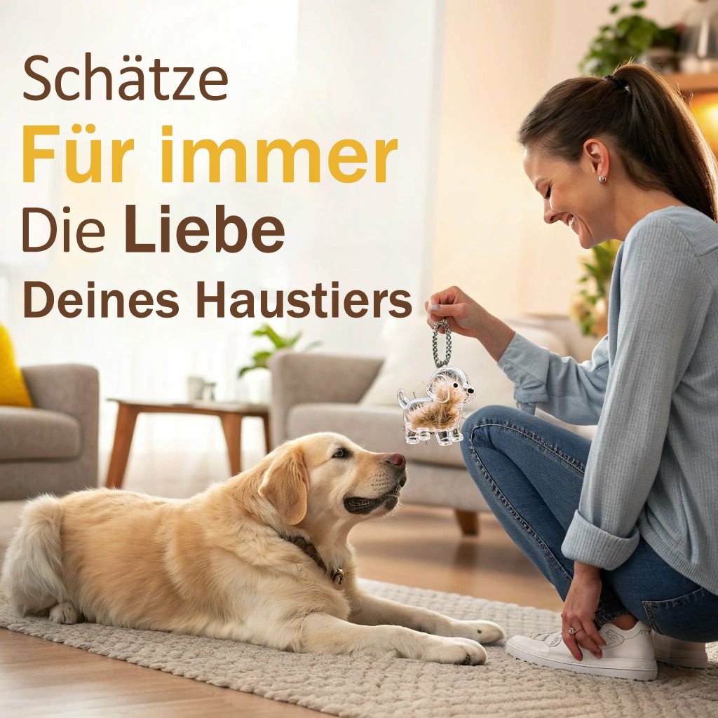 🔥Letzter Tag 50% RABATT-Hundehaarsammler Schlüsselanhänger Charm Gedenk-Aufbewahrungsbox