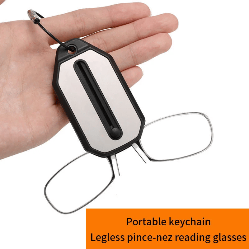 (🔥HOT SALE TODAY - 49% OFF) Legless Nose Clip Reading Glasses Mini Portable