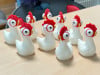 Silly Chicken Figurine-Quirky Home Decor & Fun Farmhouse Gift