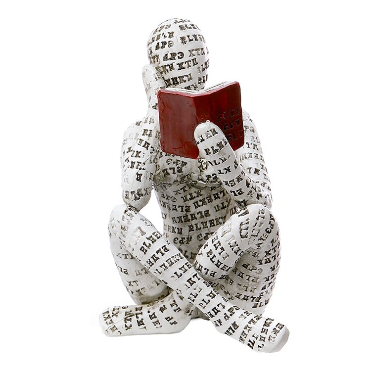 (🌲CHRISTMAS HOT SALE - 50% OFF) 🎁Nordic Modern Reading Woman Statues, BUY 2 FREE SHIPPING