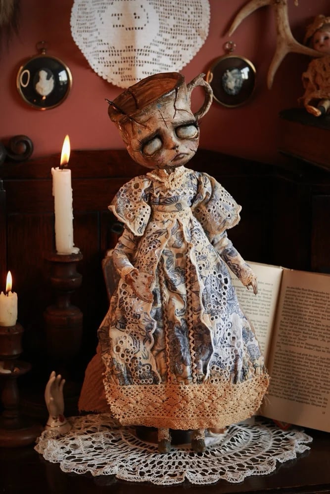 🍂TikTok Fall Sale — Last Day 70% OFF🎉🖤Handmade Posable Teacup Dolls – Unique Collectible Toys