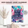 2025 Sweary Calendar for Tired-Ass Moms | Funny Adult Calendar