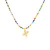 🌈 Letter Beaded Necklace for Women🔤A-Z
