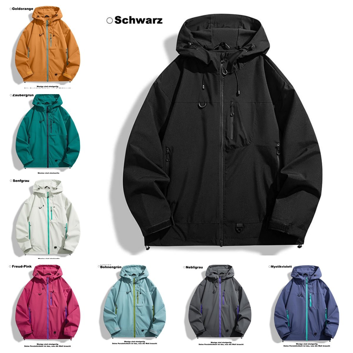 🥾LETZTER TAG 49 % RABATT👔 Wasserdichte Jacke: Wasserdichte Jacke mit 3D-Schnitt – geeignet zum Wandern, Pendeln und für Freizeitausflüge!
