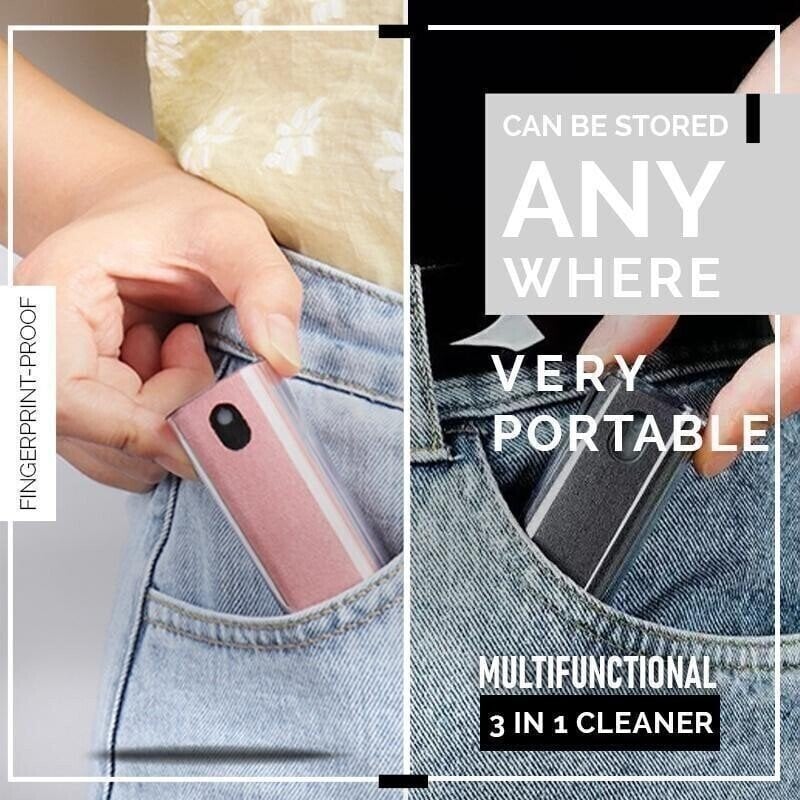 (🔥Last Day Promotion 49% OFF) 3 in 1 Fingerprint-proof Screen Cleaner