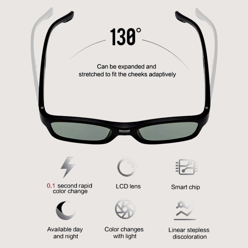 🔥Smart Photochromic Polarized Sunglasses