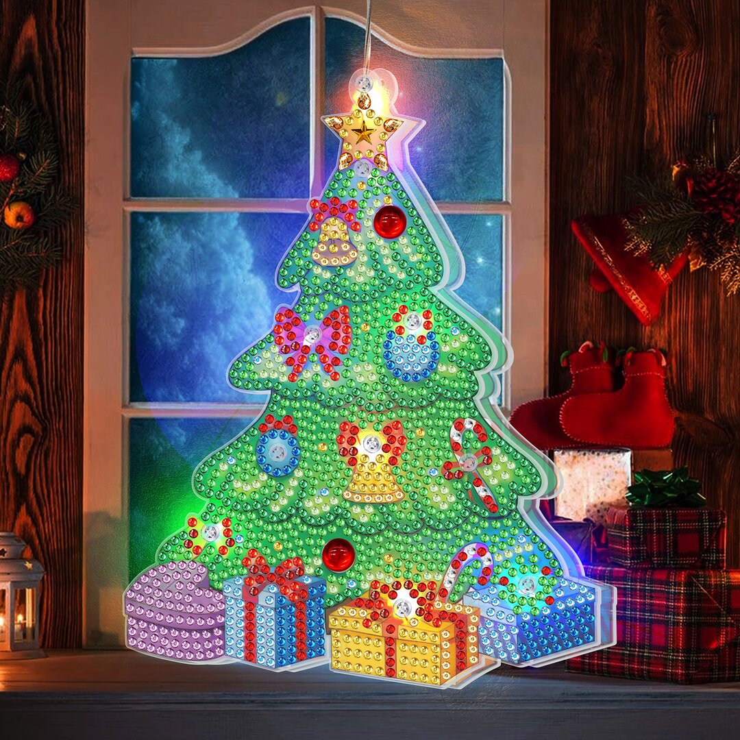 ✨Christmas Sale- Get 50% OFF🎁5D Diamond Painting Christmas Hanging Light