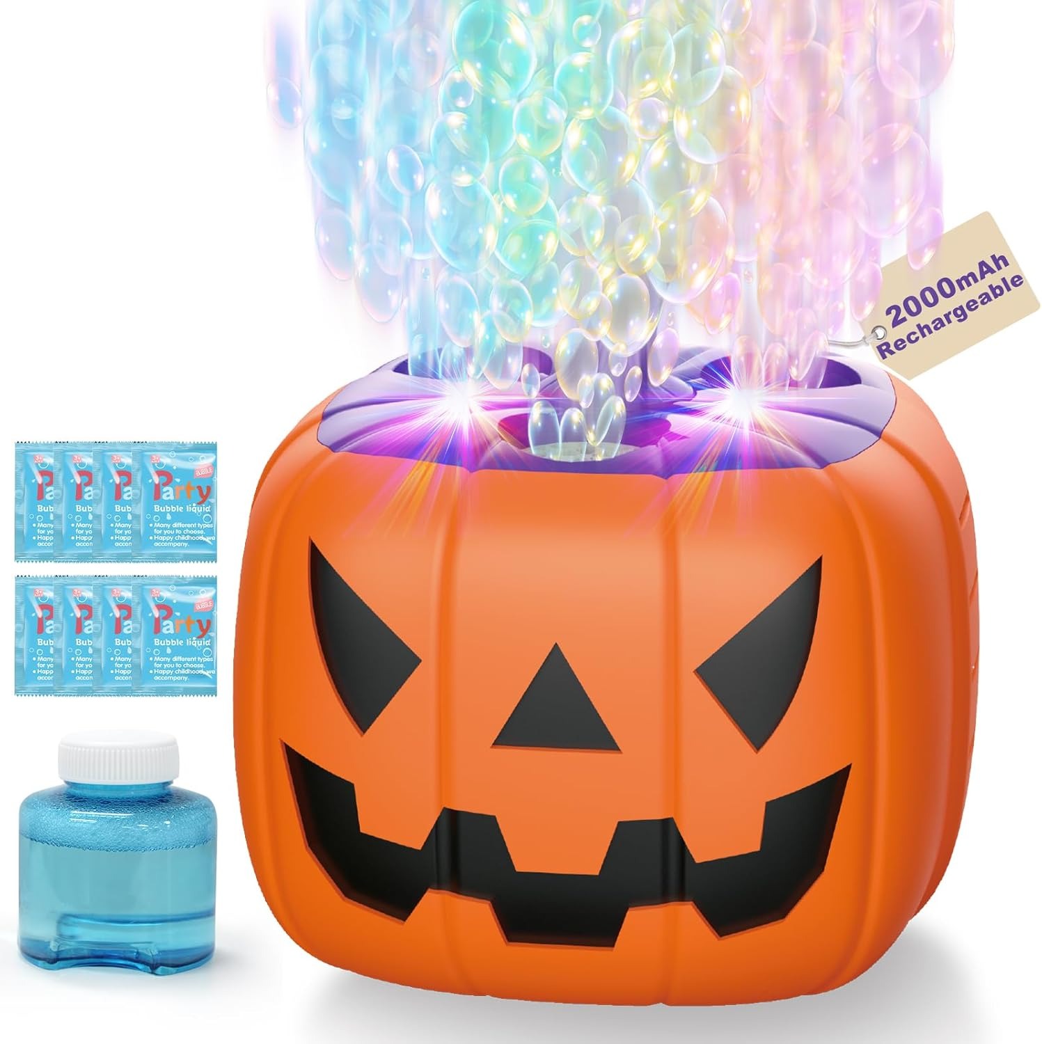 🔥LAST DAY 50% OFF🔥Halloween Party Bubble Machine Decorations Toys with LED⚡BUY 2 FREE SHIPPING