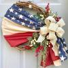 🏵100% Handmade Vintage American Flag Fallen Soldiers Memorial Rattan Wreath(𝐌𝐚𝐫𝐢𝐚𝐧𝐚 𝐒𝐦𝐢𝐭𝐡 𝐇𝐚𝐧𝐝𝐦𝐚𝐝𝐞®)