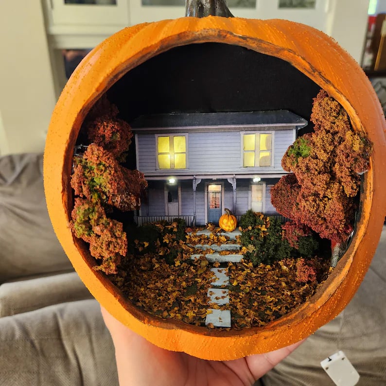 🔥Last Day 50% OFF -🎃A Halloweeny House Pumpkin - With Lights and Sound!👻(✨Same as in the video)