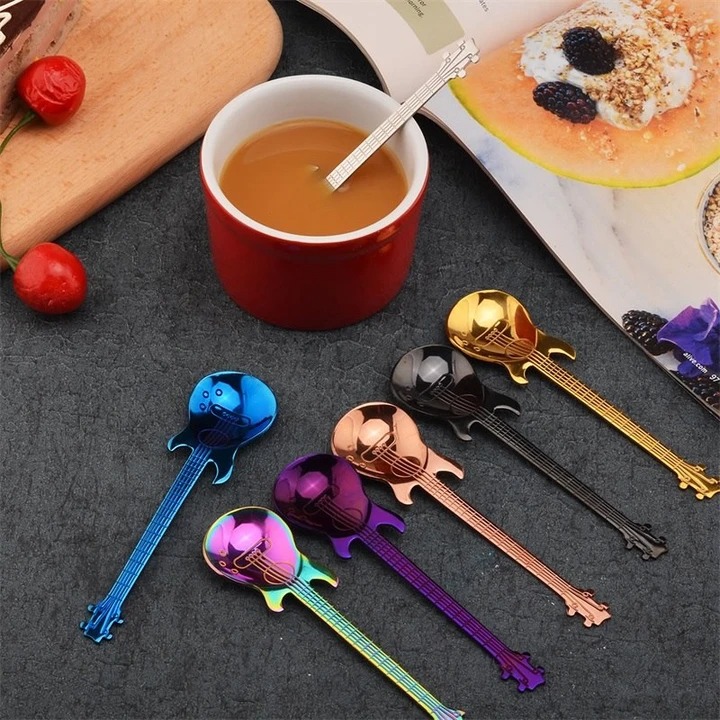 (New Year Sale- 50% OFF) Stainless Steel Coffee Guitar Spoons