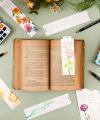 🎨🍁12 - Sheet Watercolor Coloring Bookmarks🍃140LB(300gsm)✨Perfect Gift for Beginners & Travel Art 🎁✈️