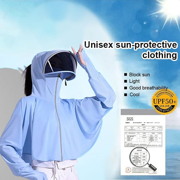 🔥Last Day Promotion 70% OFF-🔥-Ice Silk UV Protection Hooded Windbreaker Jacket[50 Times Sun Protection]