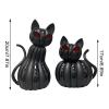 🎁TikTok Last Day Sale - 70% OFF🕸️ Black Cat of the Night – Color-Shifting Eyes Haunted Halloween Figurine