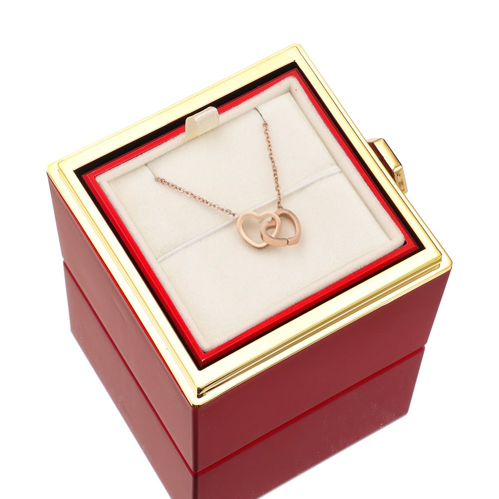 🔥Limited Time Sale 48% OFF🎉Eternal Rose Box - 925 Necklace & Real Rose