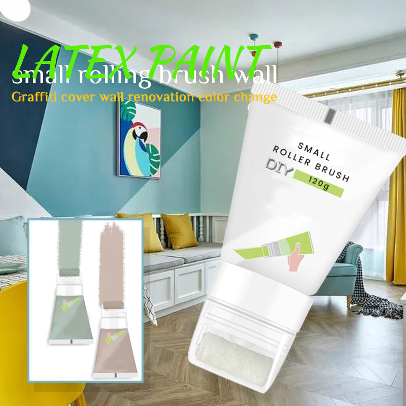 (🎄Christmas Hot Sale -48% OFF)  Small Rolling Brush Wall Latex Paint, BUY 2 GET 1 FREE