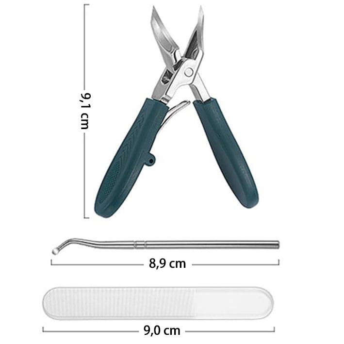 🔥Letzter Verkaufstag 49 % RABATT - 3-teiliges Set Nagelknipser mit Adler-Schnabel-Winkel