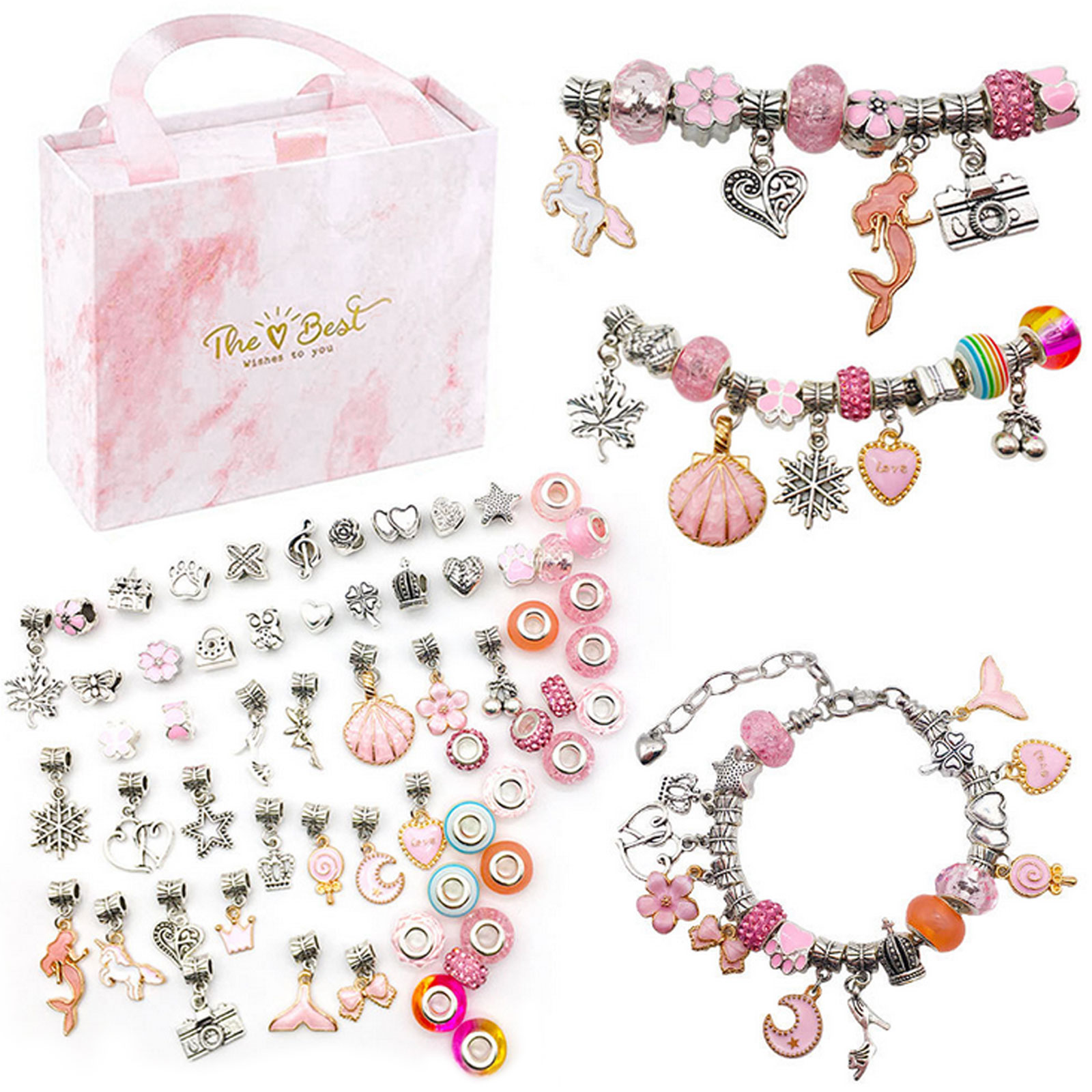 (🔥LAST DAY PROMOTION - SAVE 50% OFF) Charm Bracelet Jewerly Making Kit-BUY 2 FREE SHIPPING