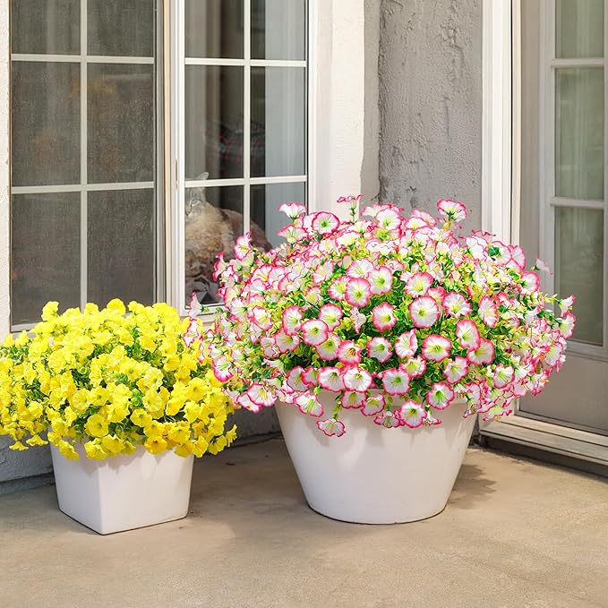 🌸 Spring Summer Home Decoration - 🌿 Fake Silk Colorful Morning Glory