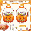 🍂TikTok Fall Mega Sale - 70% OFF🎉Halloween Favor Bags Transparent Pumpkin Sealed Pouches🍬