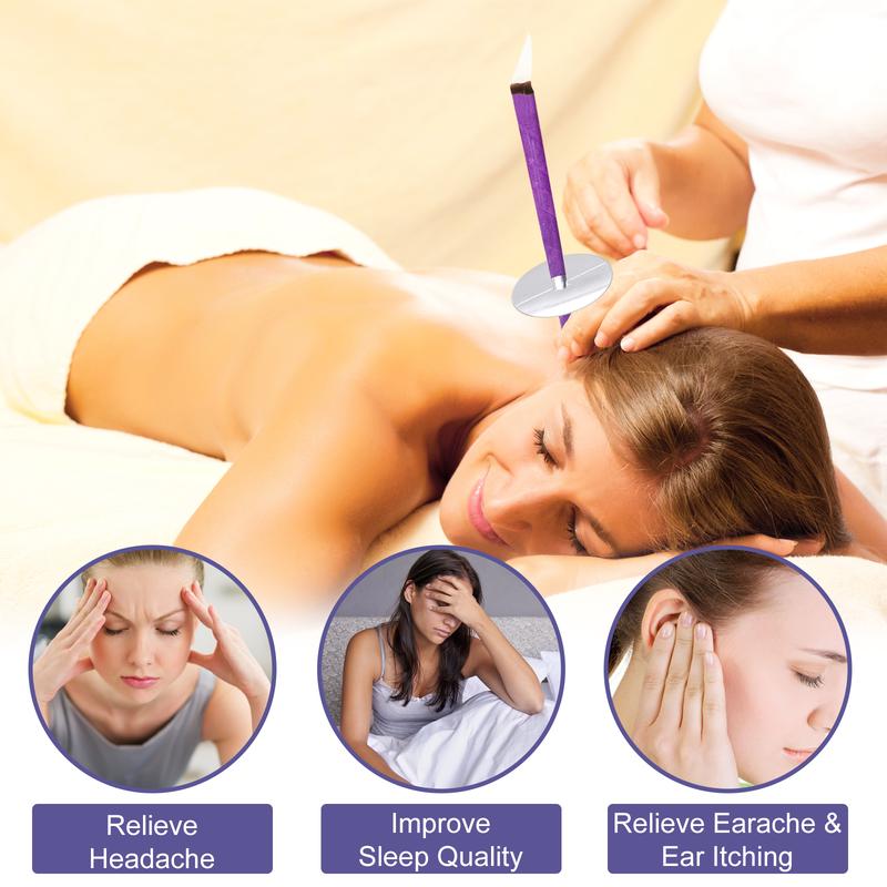 Ear Candle Set (16 Pcs) 🕯️ – Natural Paraffin in 8 Calming Scents for Relaxation & Stress Relief