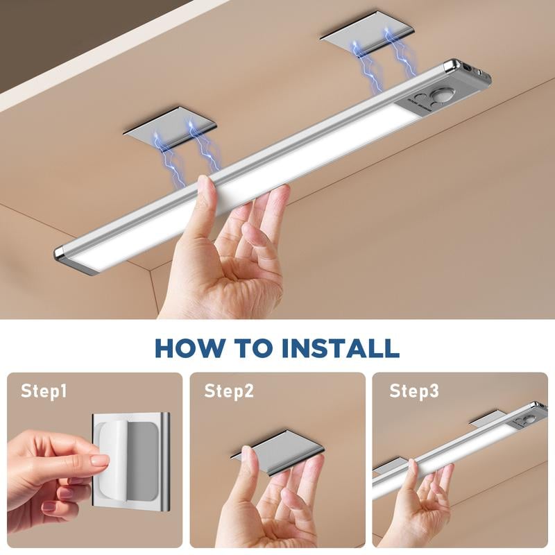 🎁TikTok Last Day Sale - 70% OFF🎉66LED Rechargeable Motion Sensor Under Cabinet Lights