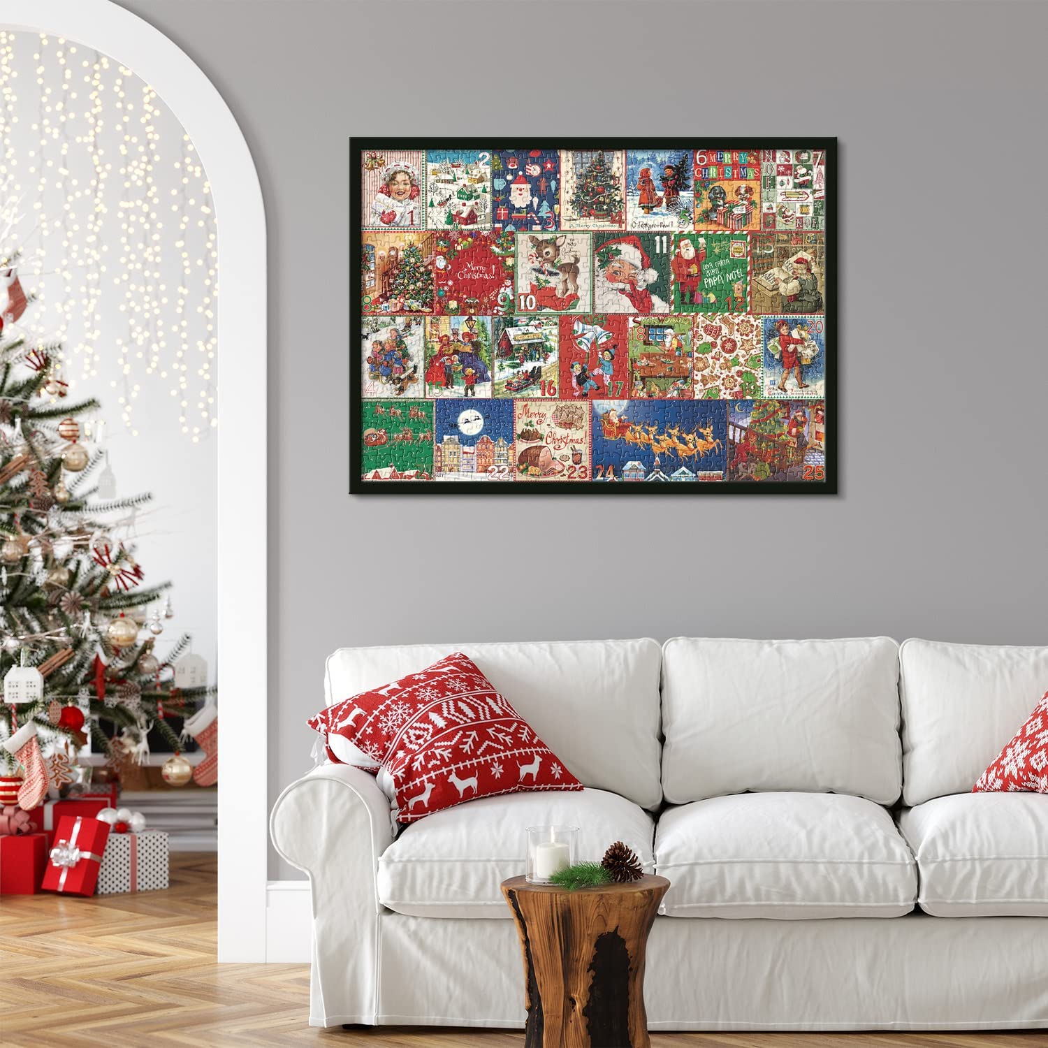 Tadetd® Christmas Advent Calendar Jigsaw Puzzle 1000pcs