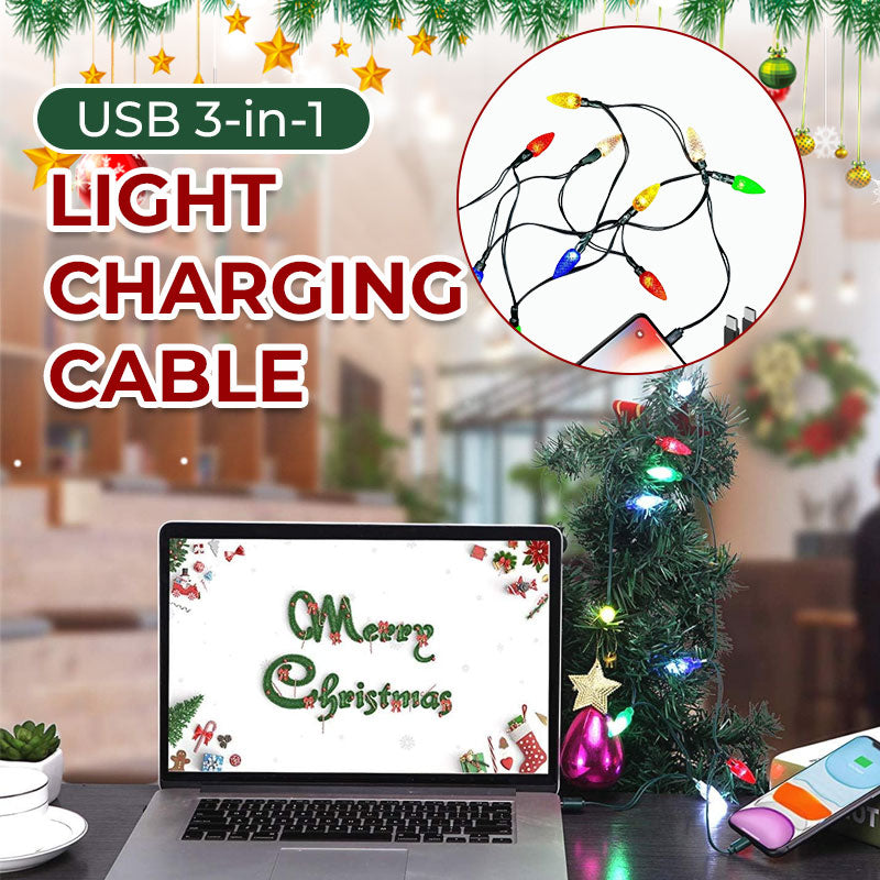 LED light string charging cable