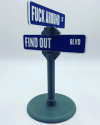 🔥Last Day Promotion - 60% OFF🎁🤣F Around/Find Out Street Sign Desk Decoration | Funny Desk Gift