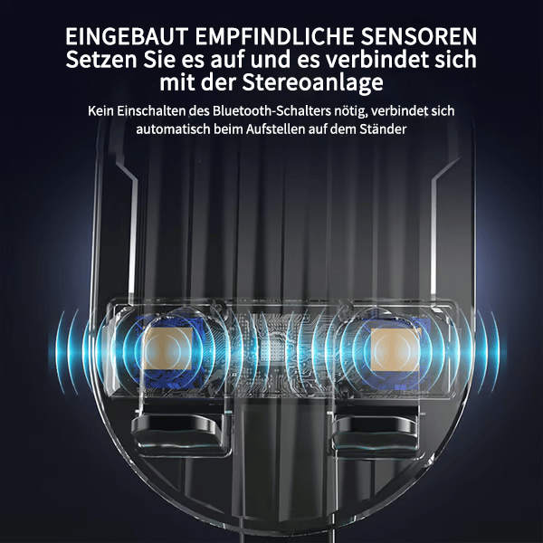 🔥Heißer Verkauf - 50% Rabatt🔥2025 Verbesserte Handyhalterung mit induktivem Lautsprecher/Mobilstromversorgung/Ambientelicht