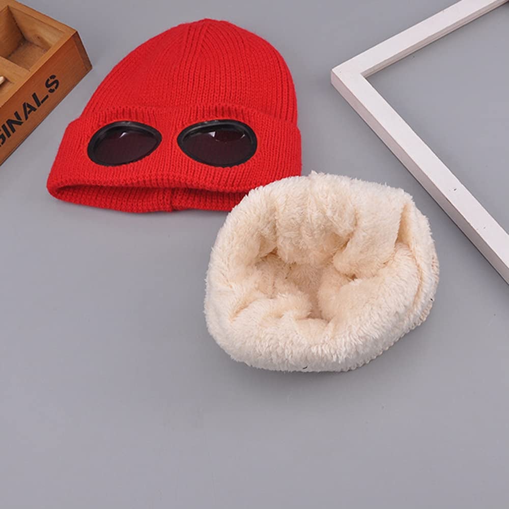 💥LAST DAY SALE 50% OFF💥Unisex Goggle Knitted Beanie Hat