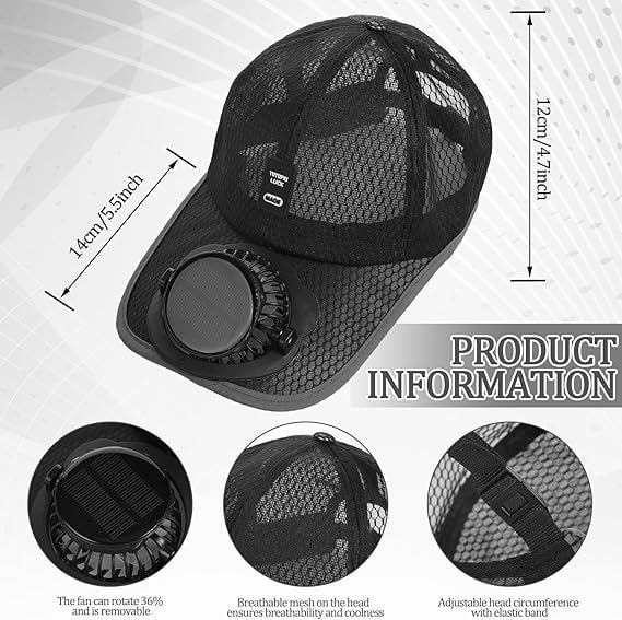 🎁TikTok Last Day Sale - 70% OFF🎉2025 New Ultralight UV Protection Baseball Cap with Solar Fan