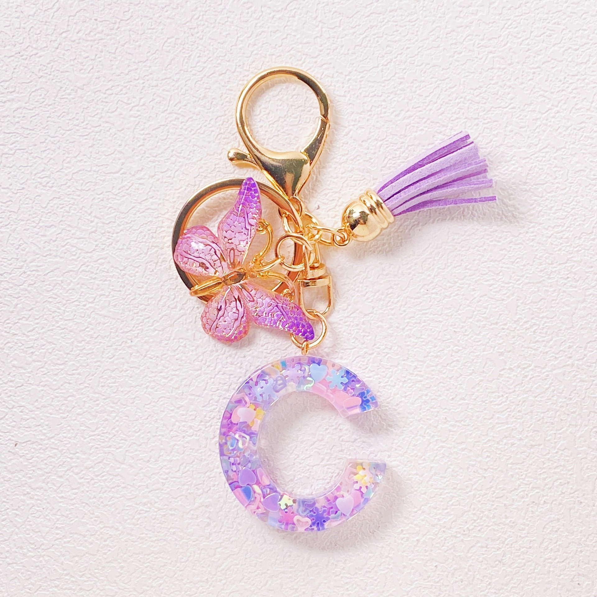 🎄TikTok Christmas Sale - 70% OFF🎄Initial Letter Keychains🦋