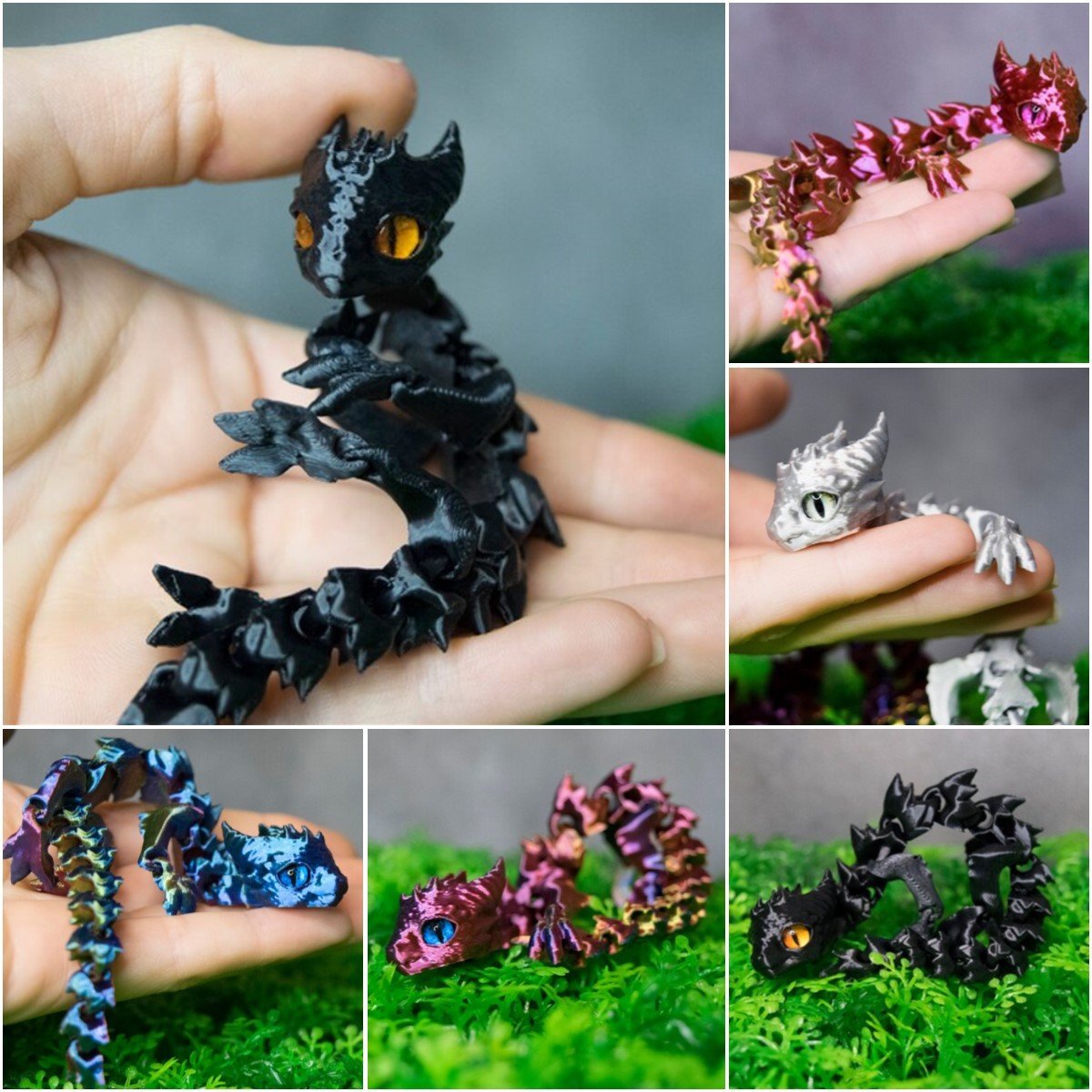 3D Printed Tiny Cute Dragon