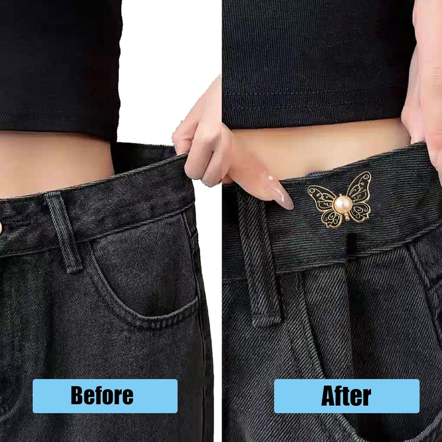 🎁TikTok Last Day Sale - 70% OFF🎉🔥2-Pack Detachable Butterfly Clips🦋