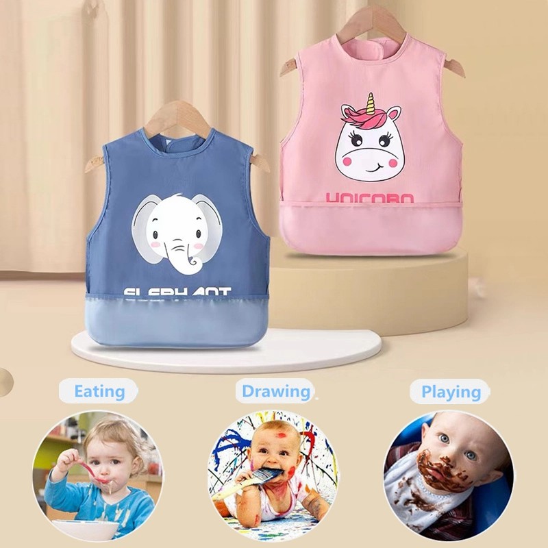 (🔥Sunmer Hot Sale - 50% Off)Waterproof Cartoon Smock for Children(BUY 3 GET EXTRA 20% OFF)