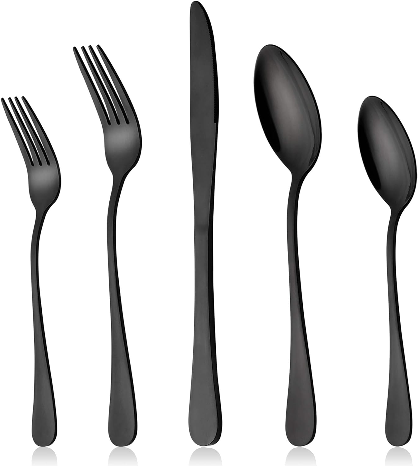 LIANYU 20 Piece Silverware Flatware Cutlery Set, Stainless Steel Utensils Service for 4, Include Knife Fork Spoon, Mirror Polished, Dishwasher Safe