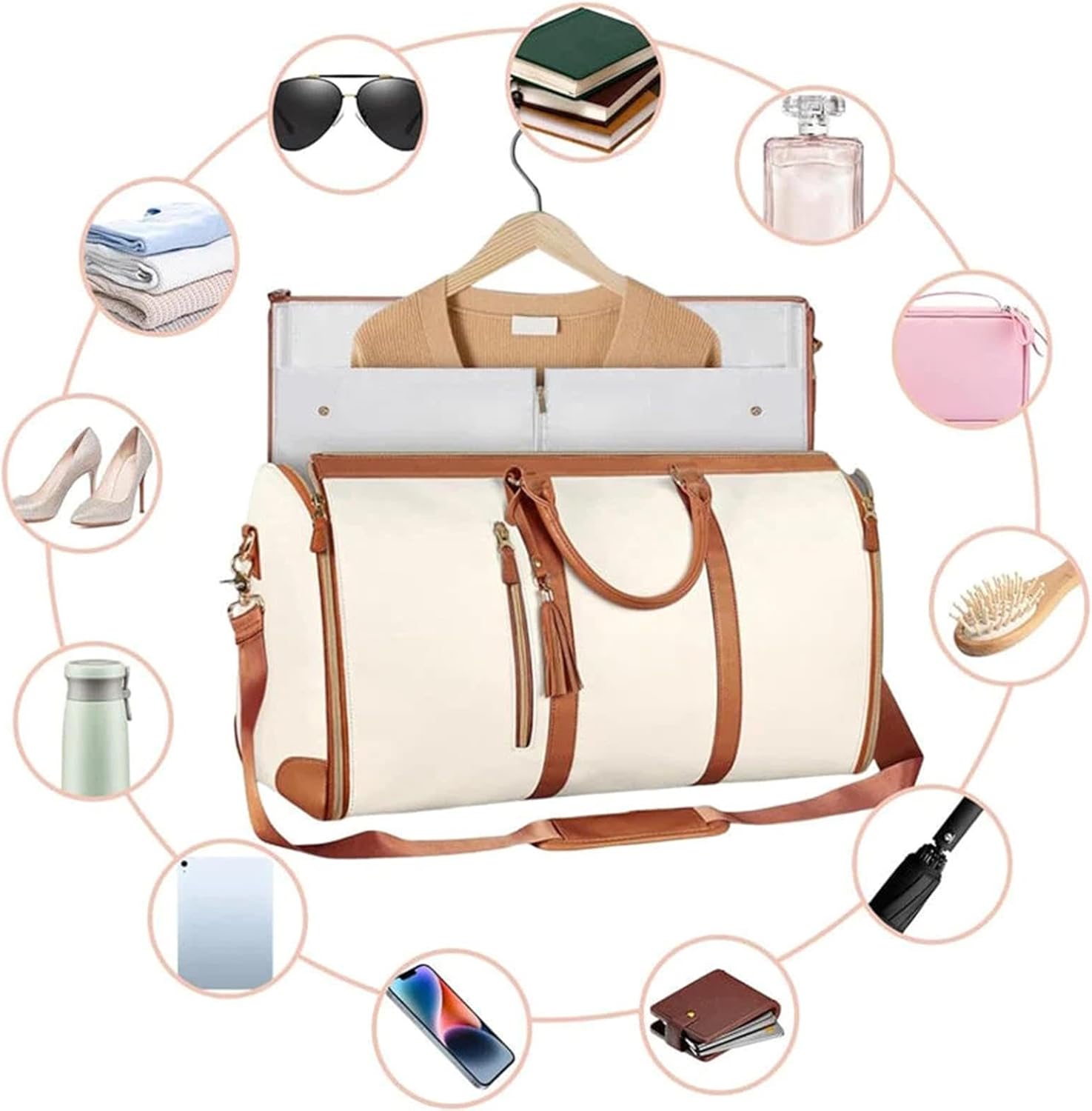 🔥Last Day - 50% OFF & Free Shipping😎Waterproof Luxe Travel Bags for Women👜