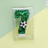 Creative football digital birthday candle