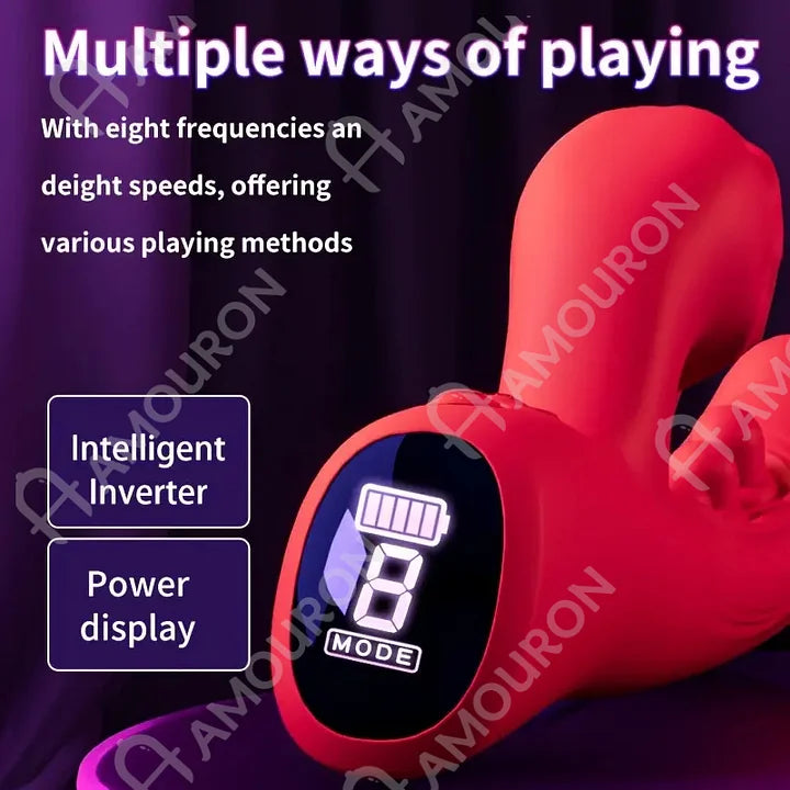 Rose Muncher Biting Mouth Wearable G Spot Vibrator