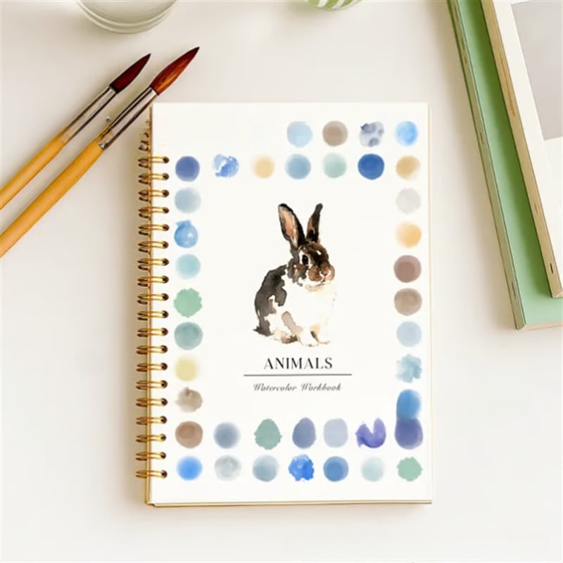 🔥LAST DAY SALE 49% OFF 🖼️Beginner-Friendly💕 Watercolor Workbook