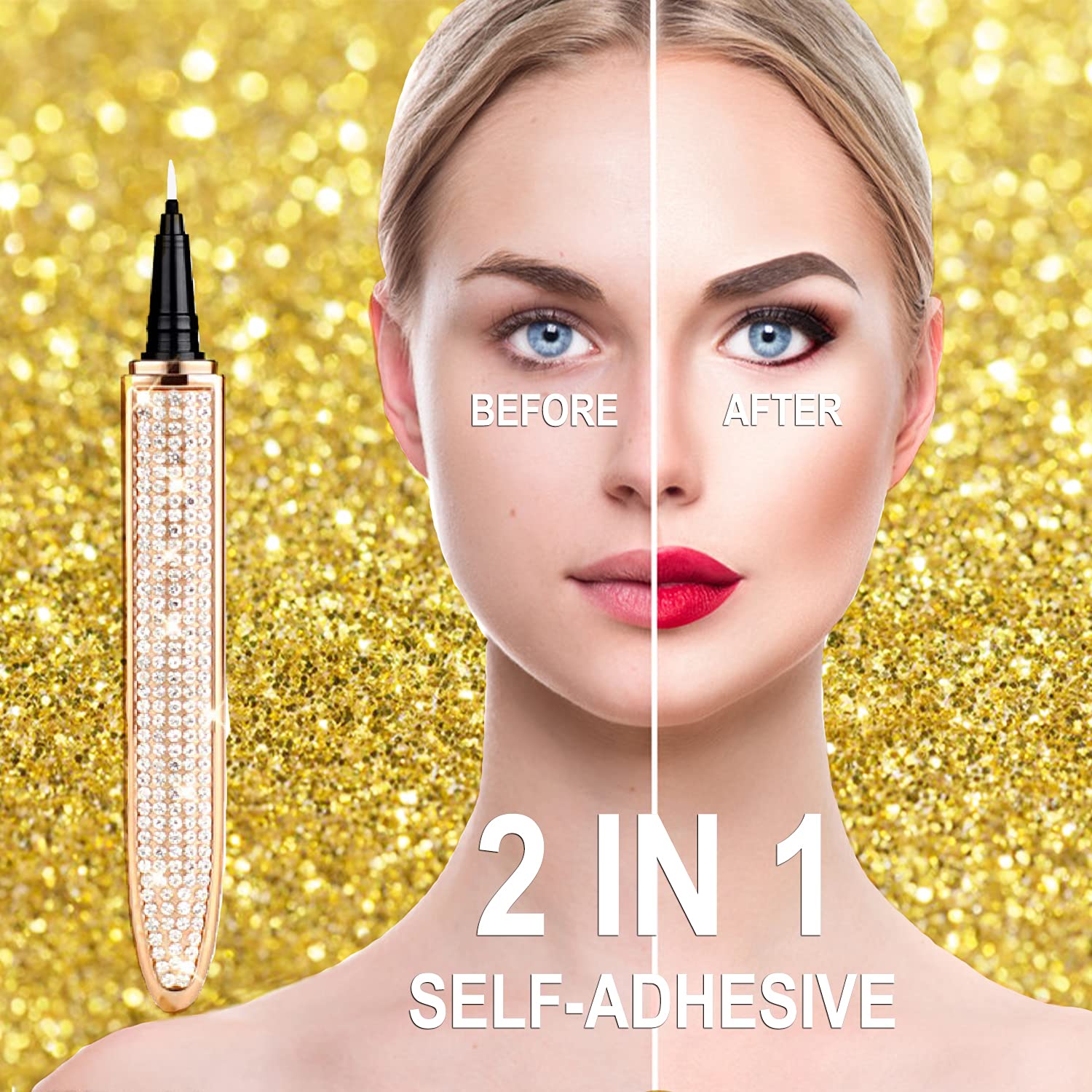 🌈Last Day Promotion 50% OFF🔥2023 New Self-adhesive Eyeliner Eyelash Glue Pencil