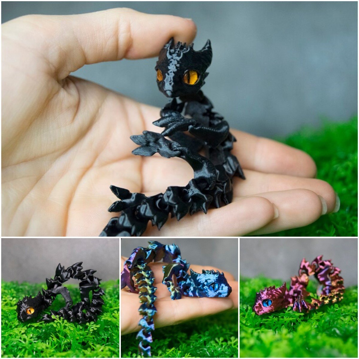 3D Printed Tiny Cute Dragon