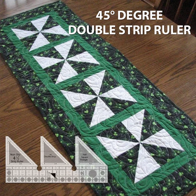 45° Degree Double Strip Ruler