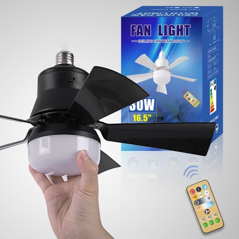 🔥SUMMER SALE - 49% OFF🔥 2-IN-1 PORTABLE CEILING FAN & LIGHT with Remote Control