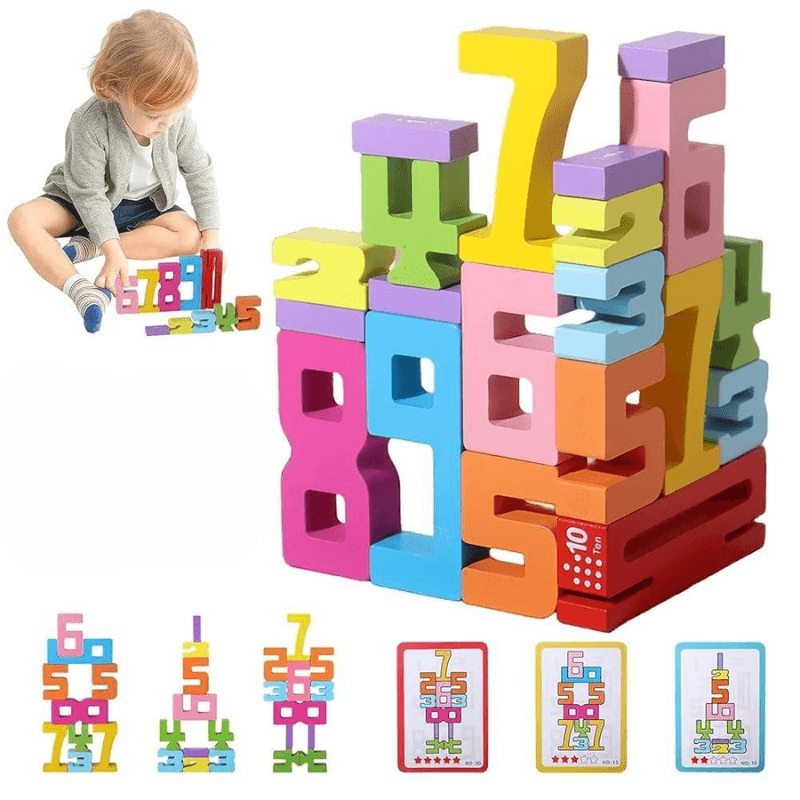 ⏰LAST DAY SALE 50% OFF💥BrightBlocks™ - Montessori Wooden Number Toy