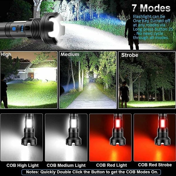 🎁Last Day Promotion-70% OFF🏠LED Rechargeable Tactical Laser Flashlight